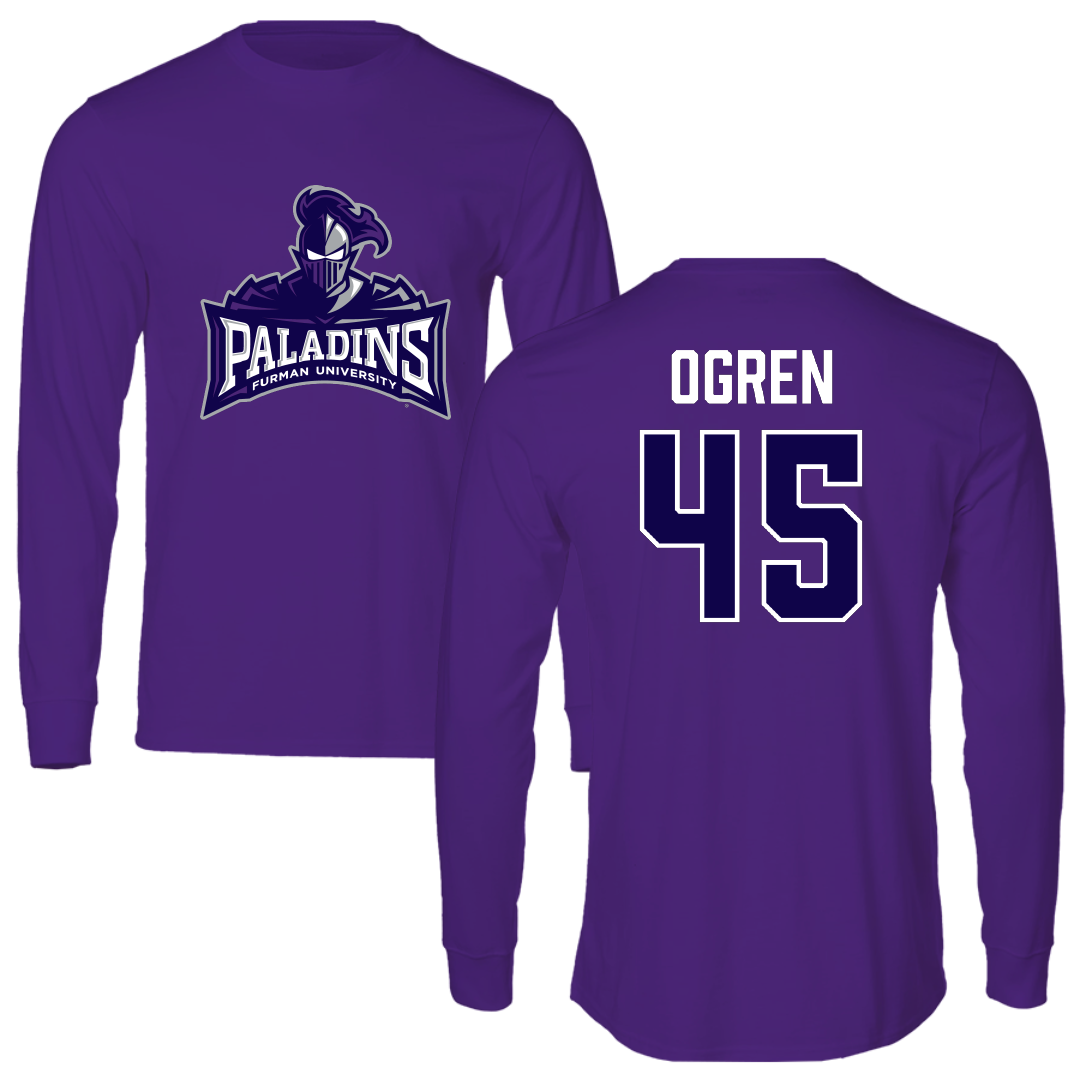 Furman University Lacrosse (W) Purple Long Sleeve - #45 Juliette Ogren