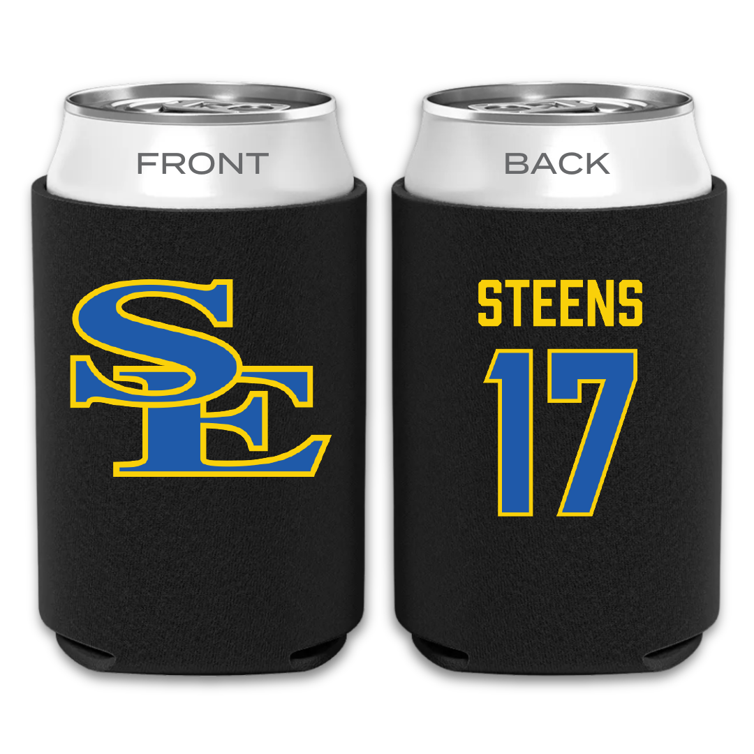 Southeastern Oklahoma State University Football Black Can Cooler - #17 Sean Steens