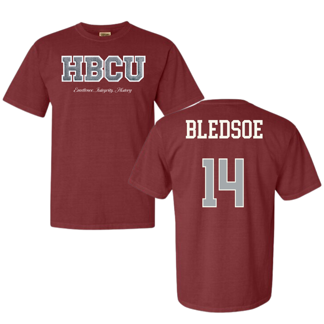 Alabama A&M University Softball Maroon HBCU Varsity Comfort Colors Tee - #14 Skylar Bledsoe