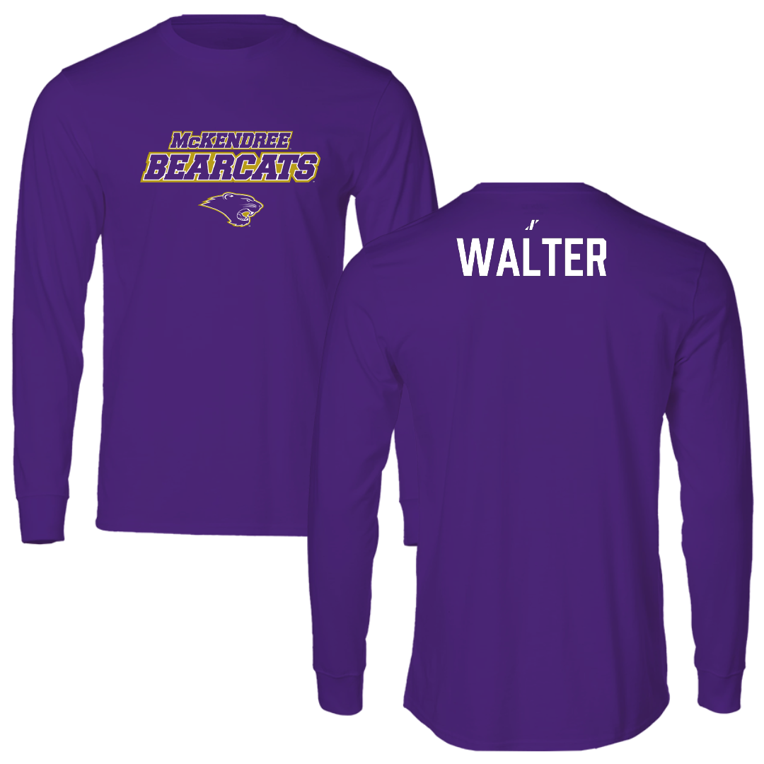 McKendree University Bowling Purple General Performance Long Sleeve - Kristopher Walter