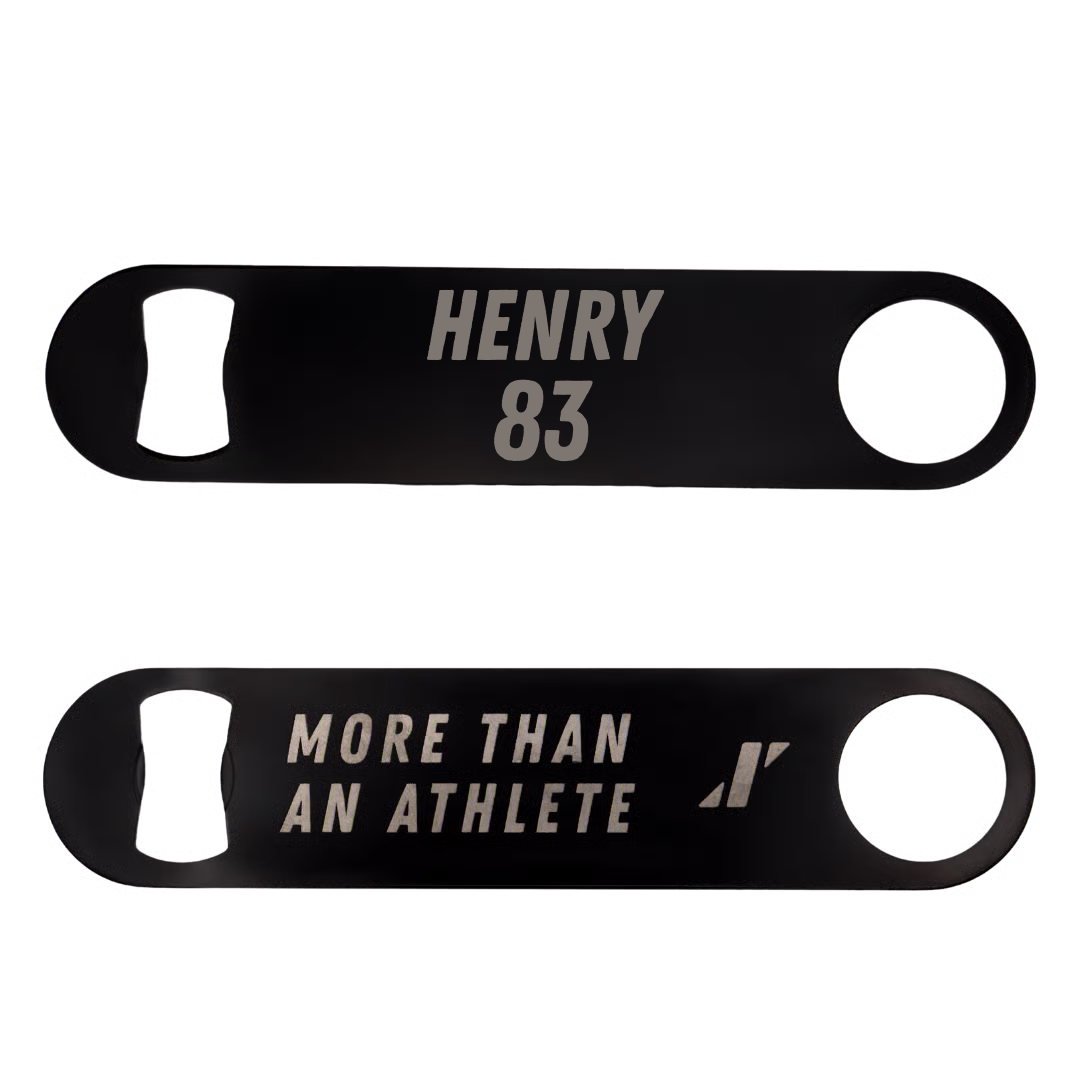 Football Black Bottle Opener - #83 Tye Henry