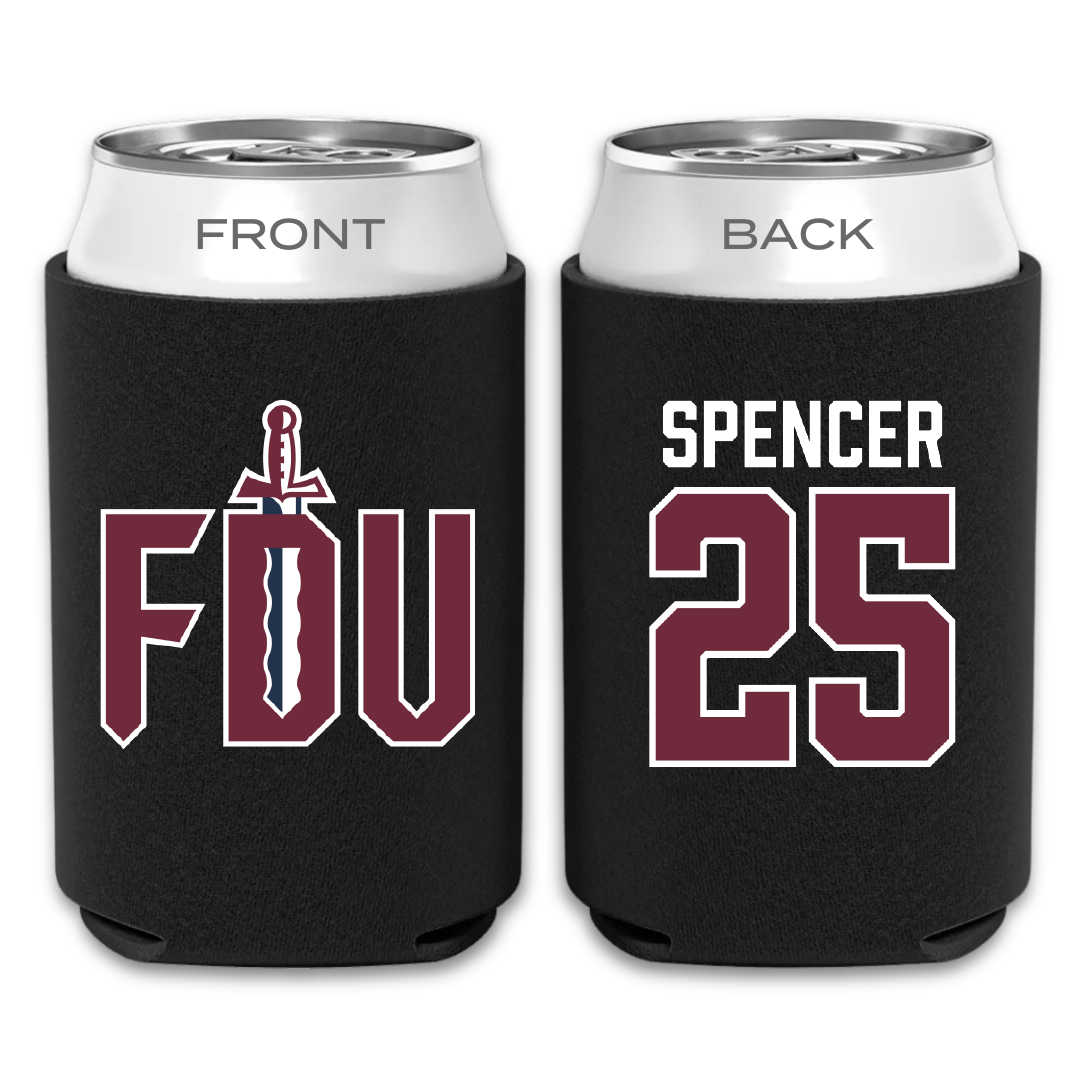 Fairleigh Dickinson University-Metropolitan Campus Lacrosse Black Can Cooler - #25 Jenny Spencer