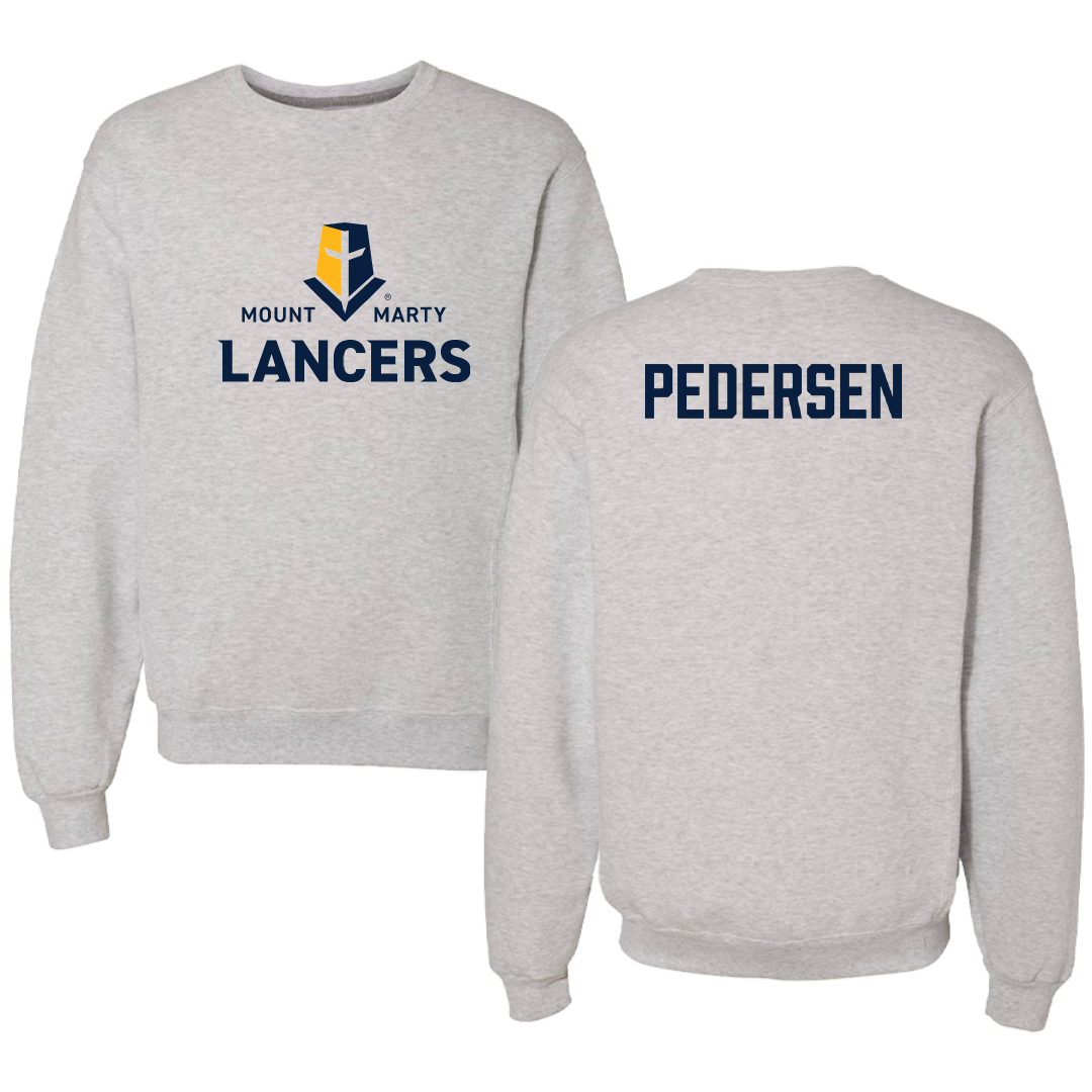 Mount Marty University Golf Light Gray Crewneck - Carson Pedersen