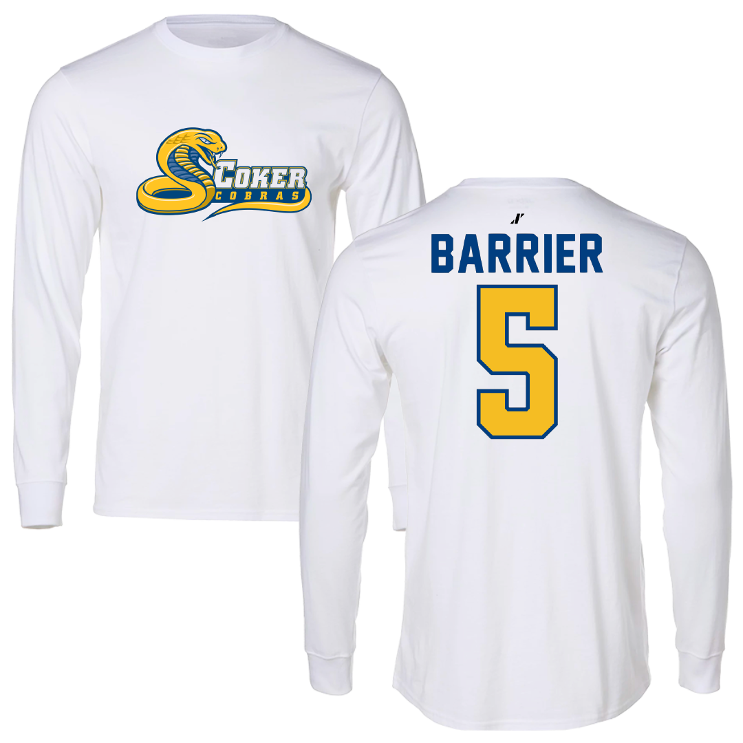 Coker University Acrobatics & Tumbling White Long Sleeve - #5 Anna Kate Barrier
