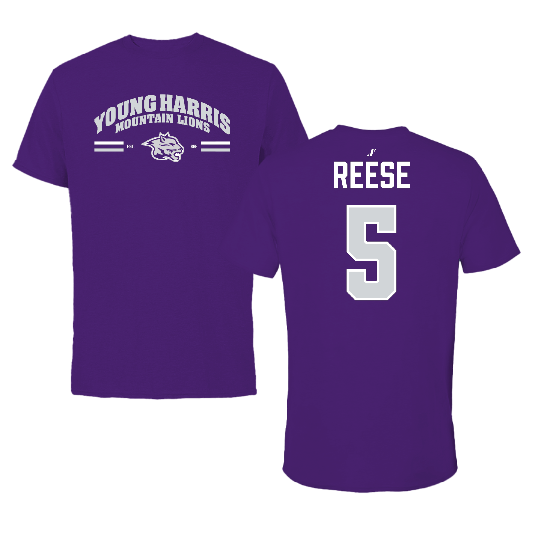 Young Harris College Softball Purple General Tee - #5 Aubree Reese