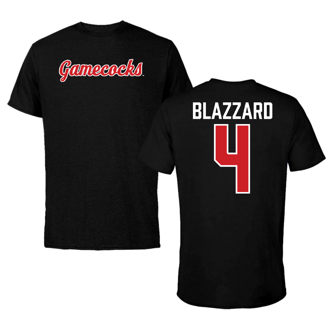 Jacksonville State University Volleyball Black Performance Tee - #4 Morgan Blazzard