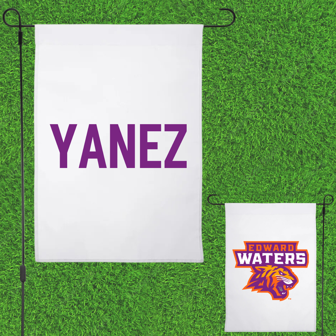 Edward Waters University Golf White Garden Flag - Jackie Yanez