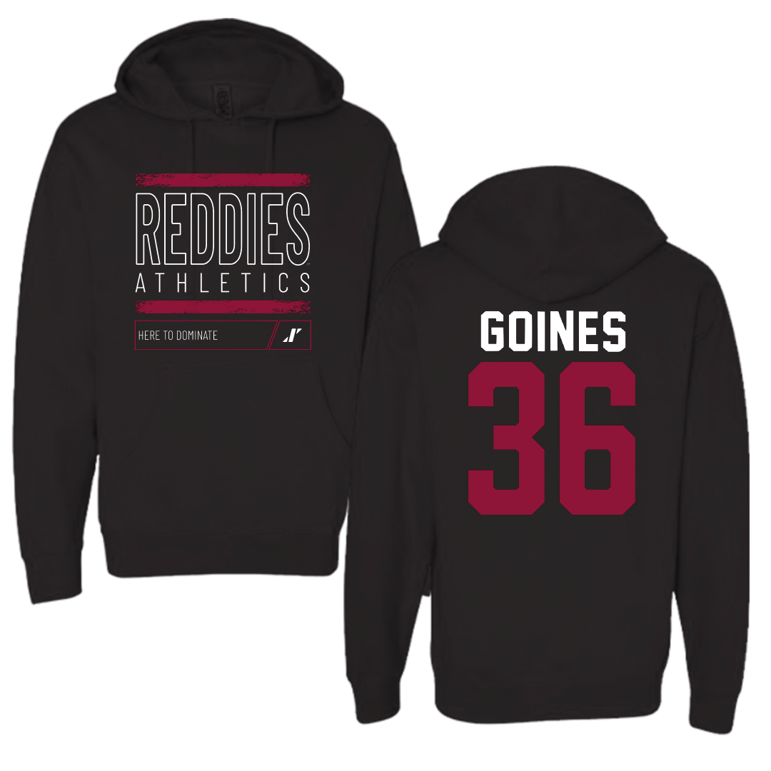 Henderson State University Baseball Black Dominate Hoodie - #36 Dawson Goines