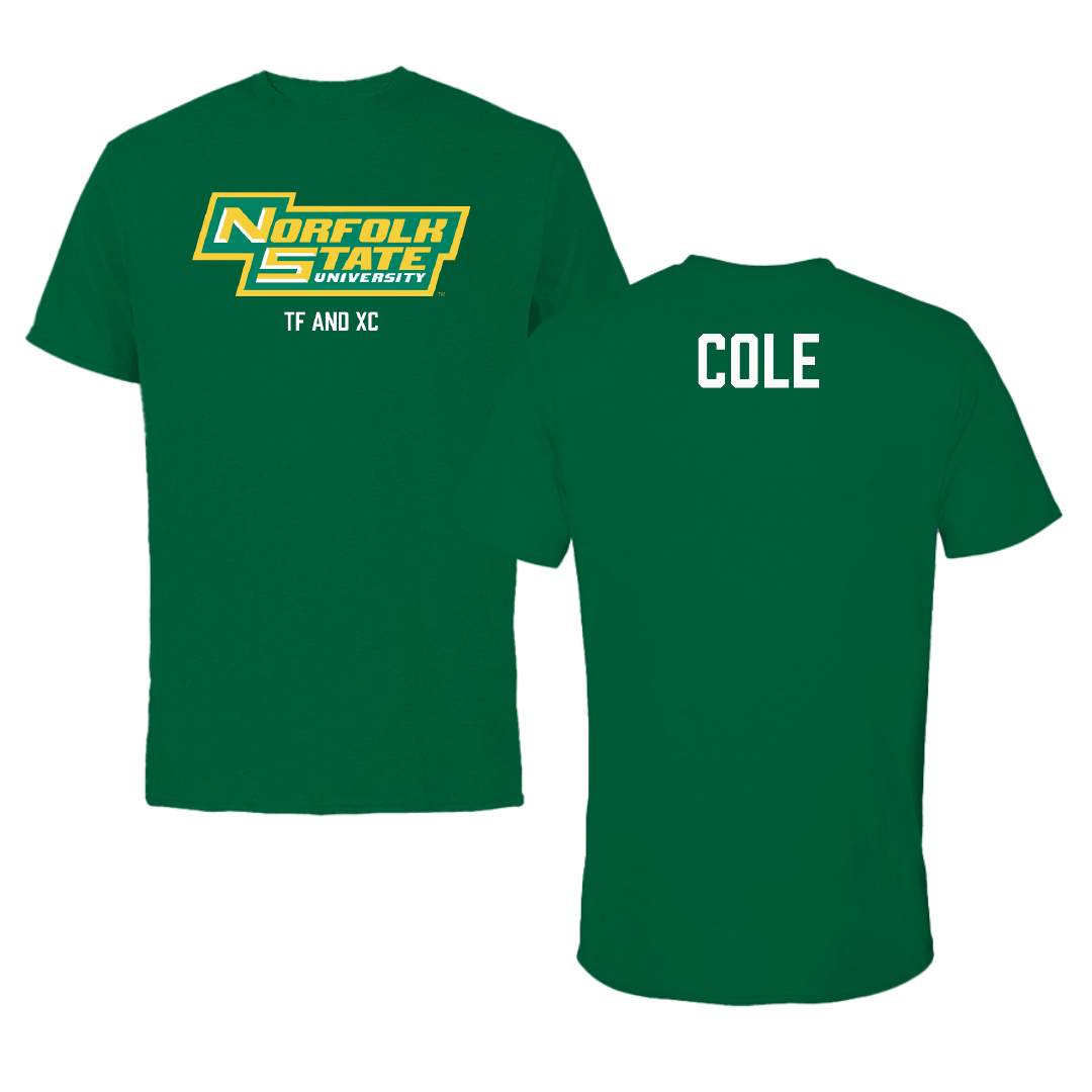 Norfolk State University TF and XC Green Performance Tee - Kai Cole