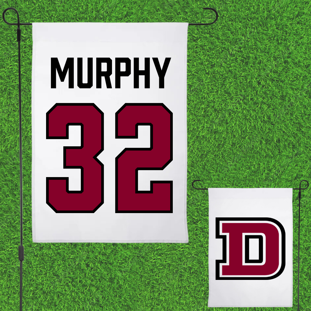 Dean College Volleyball White Garden Flag - #32 Alison Murphy
