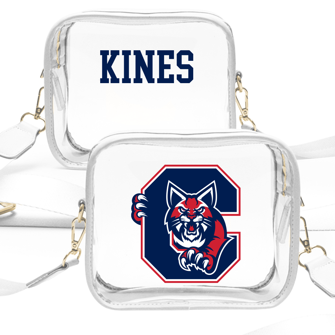 Catawba College Baseball White Clear Stadium Bag - Parker Kines
