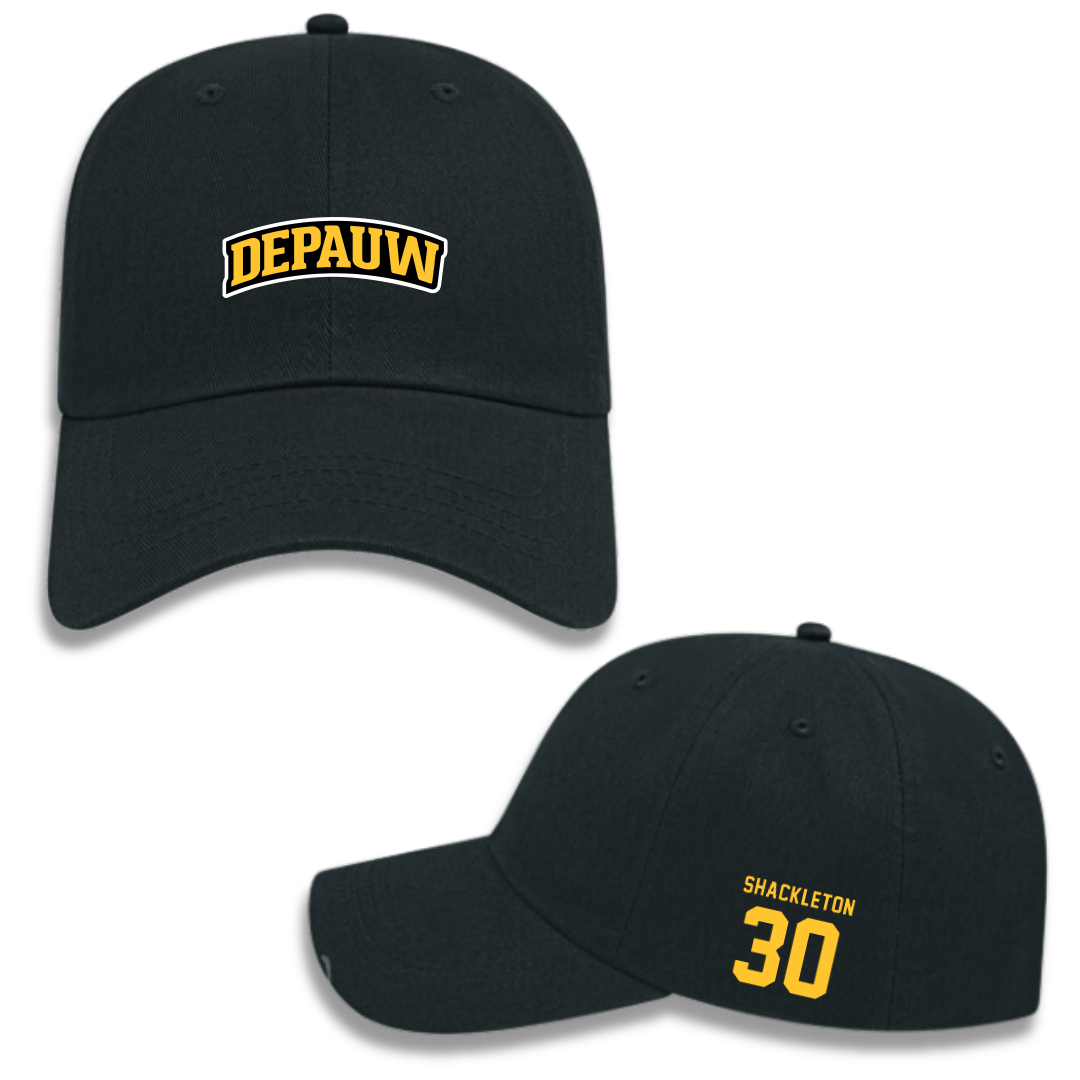 DePauw University Basketball (M) Black Hat - #30 Daniel Shackleton