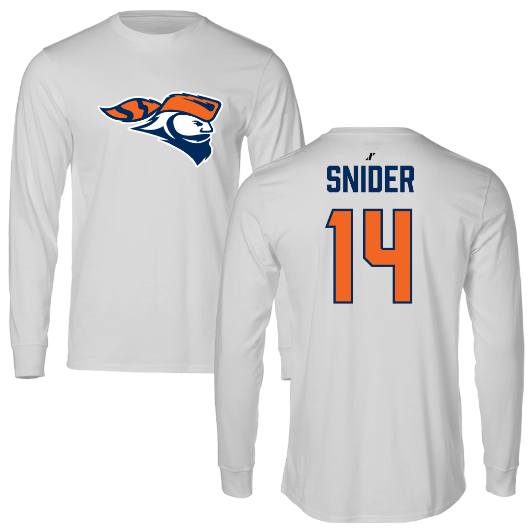 Carroll University Lacrosse (M) Light Gray Long Sleeve - #14 Nolan Snider