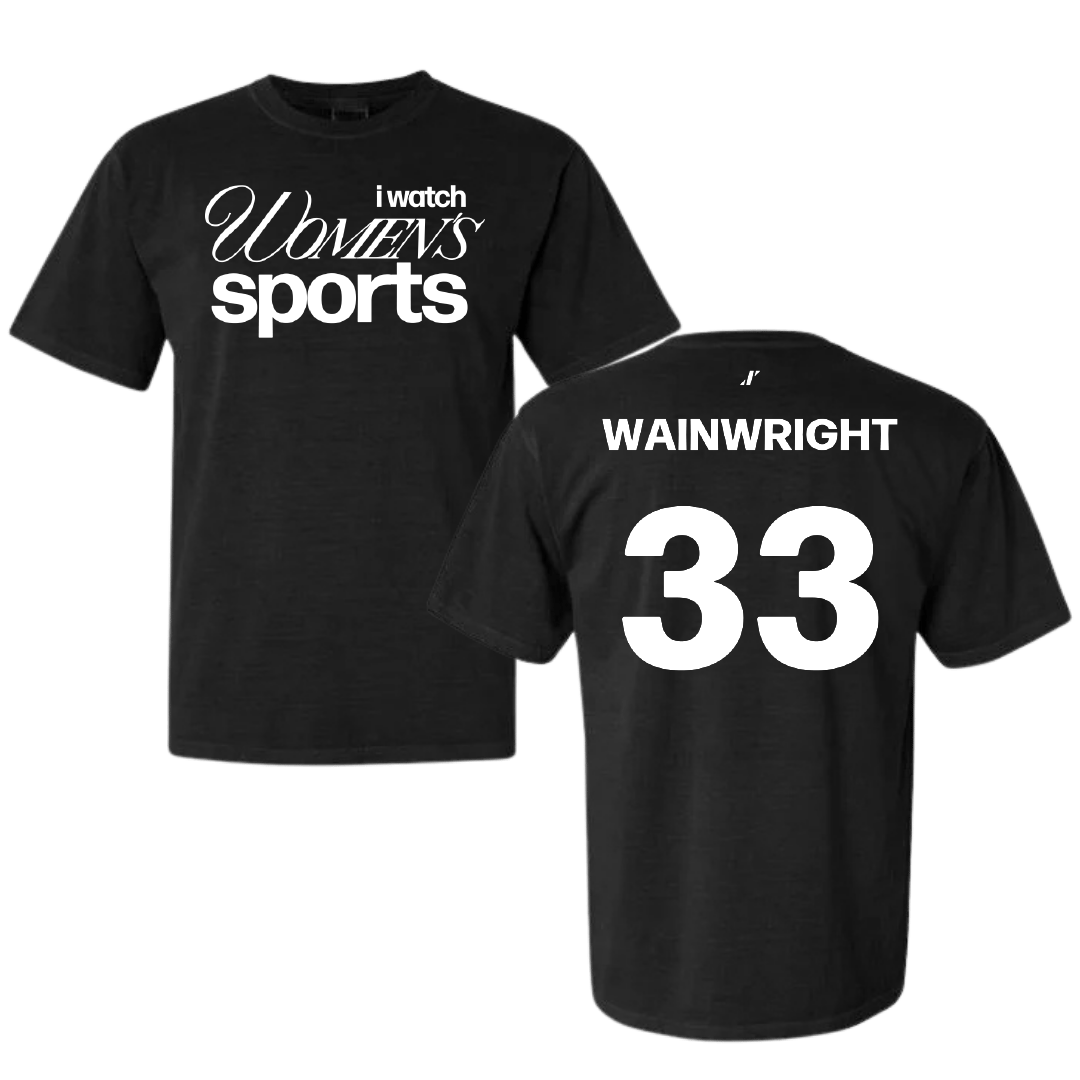 Softball Black WHM Comfort Colors Tee - #33 Allie Wainwright