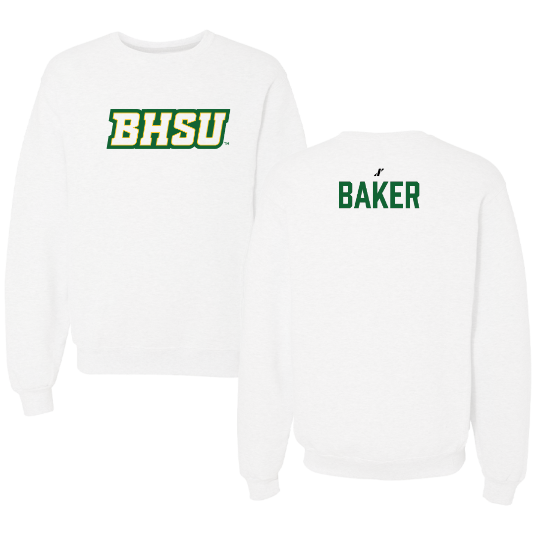Black Hills State University TF and XC White Crewneck - Ryan Baker