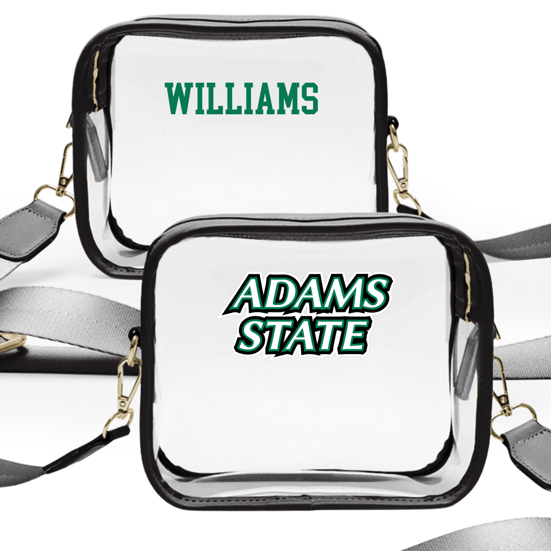 Adams State University Wrestling (M) Black Clear Stadium Bag - Breck Williams