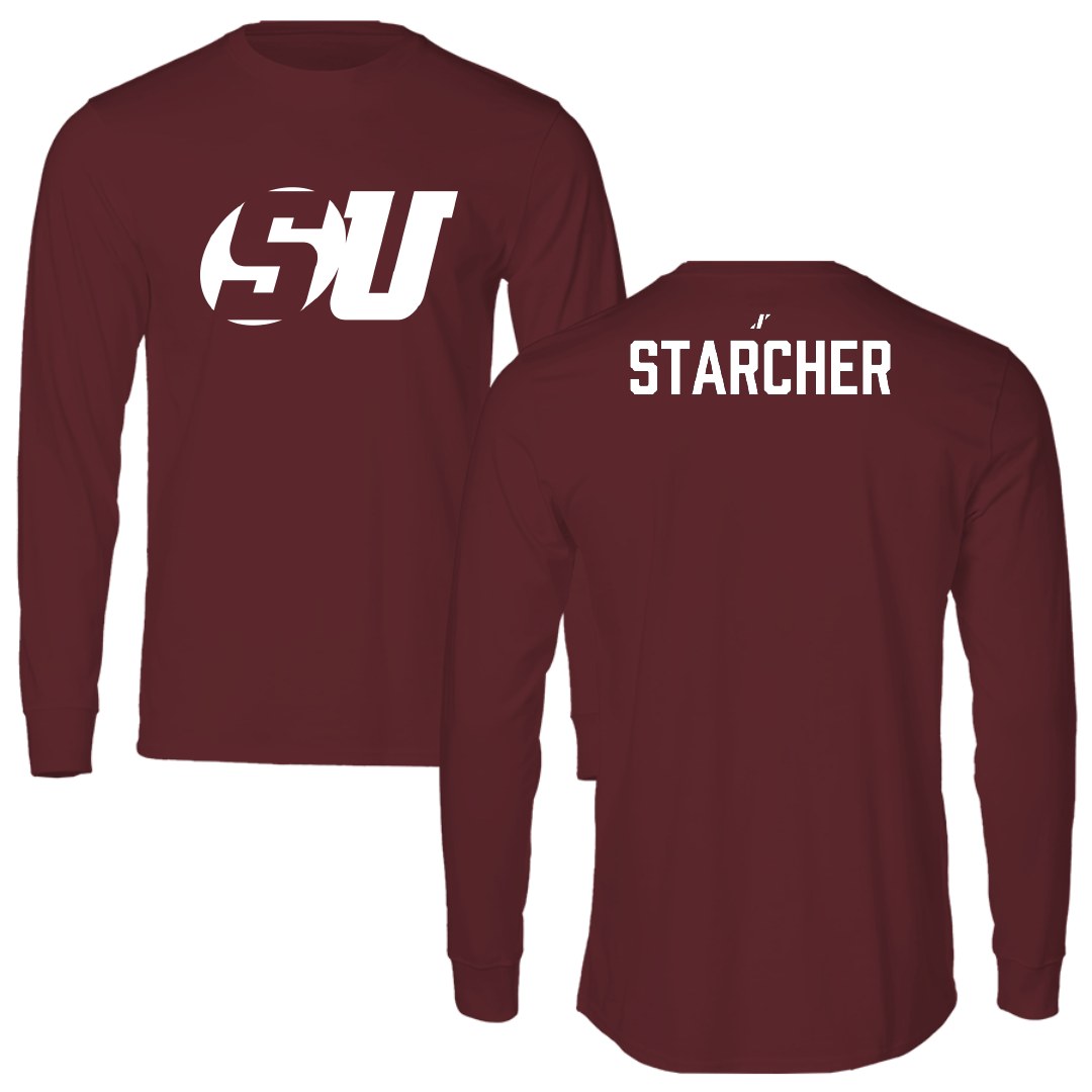 Schreiner University Wrestling (W) Maroon Long Sleeve - Svala Starcher