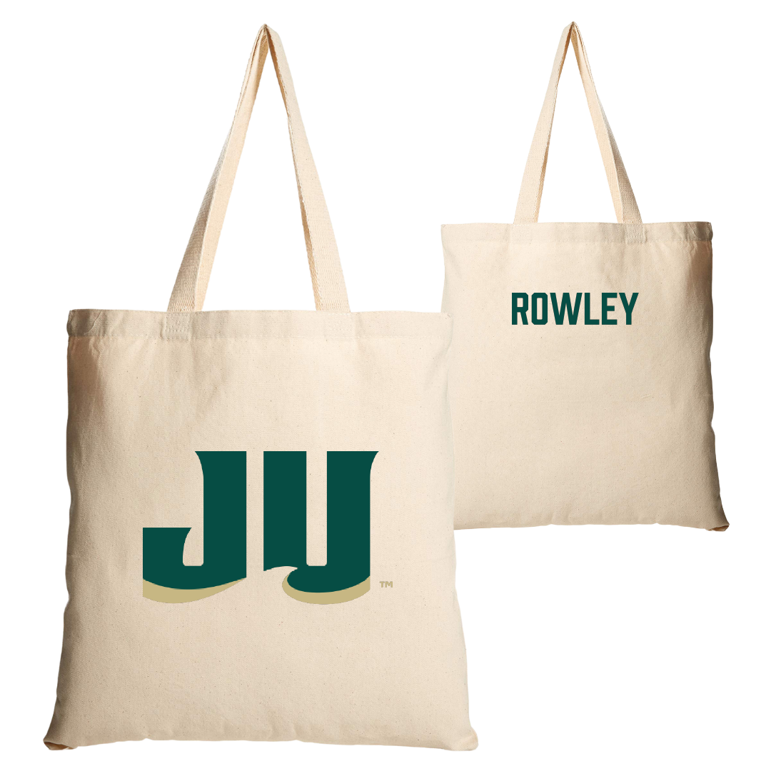 Jacksonville University Rowing (W) Tan Canvas Tote Bag - Kennedy Rowley