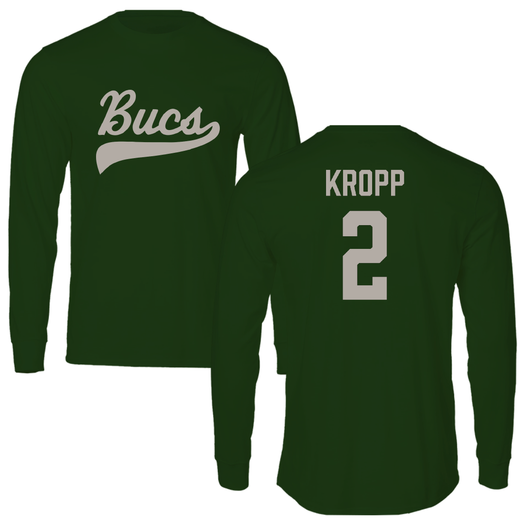 Shelton State Community College Baseball Forest Green Performance Long Sleeve - #2 Cody Kropp