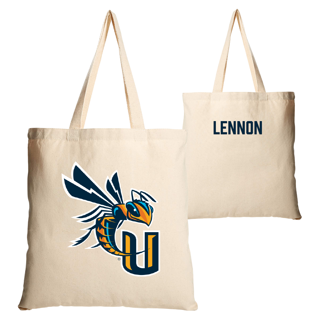Cedarville University TF and XC Tan Canvas Tote Bag - Kervens Lennon
