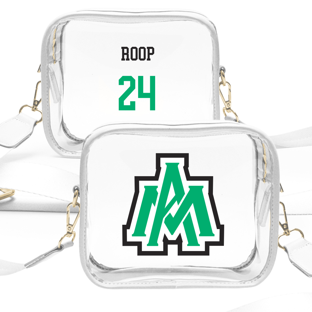 University of Arkansas-Monticello Baseball White Clear Stadium Bag - #24 Kyle Roop