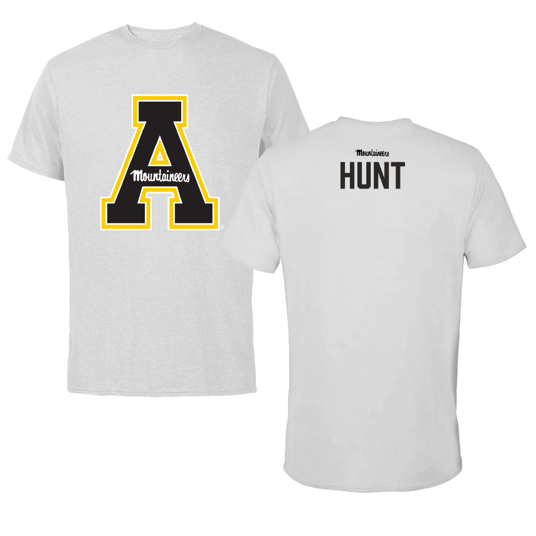 Appalachian State University Cheer Light Gray Performance Tee - Gabriel Hunt