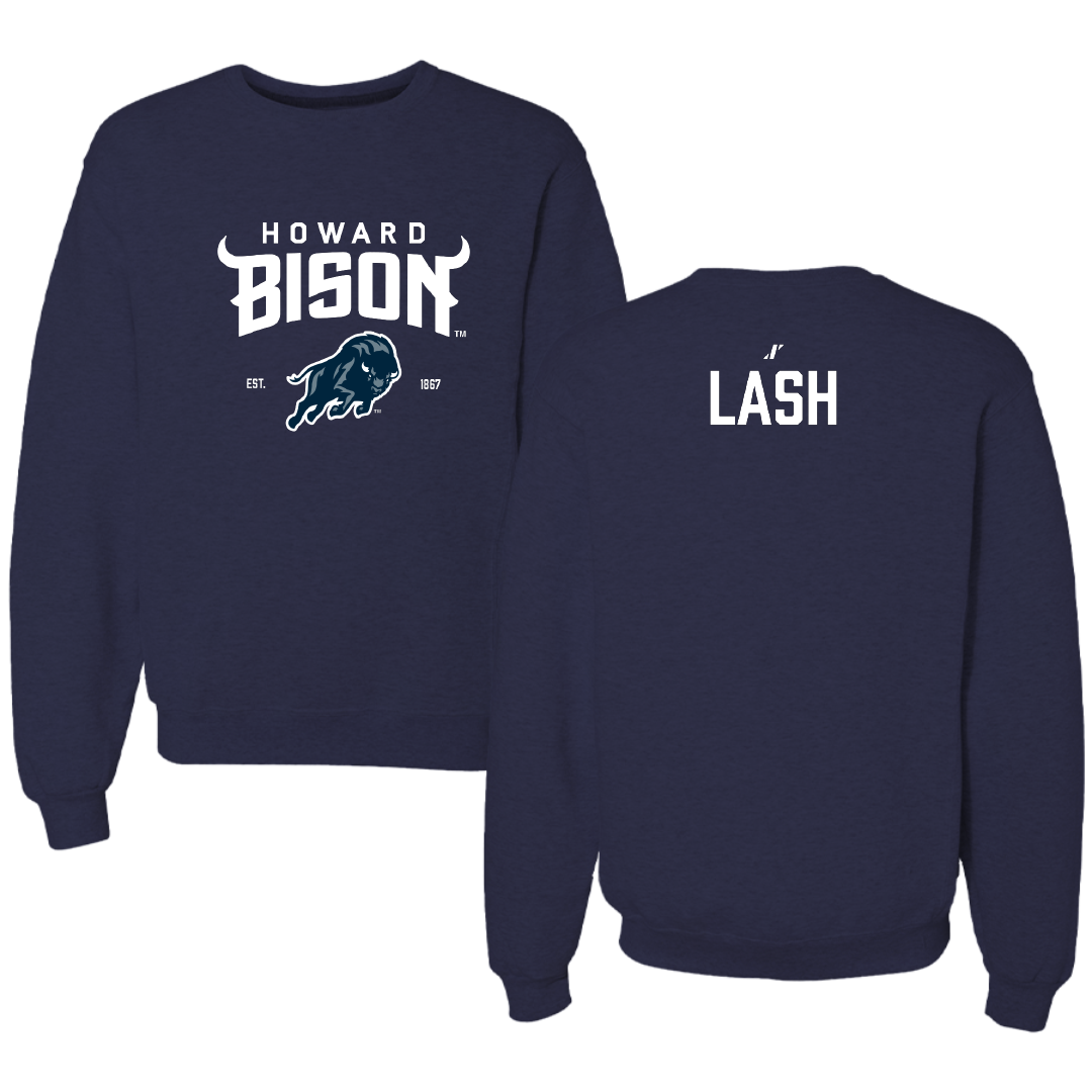 Howard University Tennis (M) Navy General Crewneck - Kendrick Lash