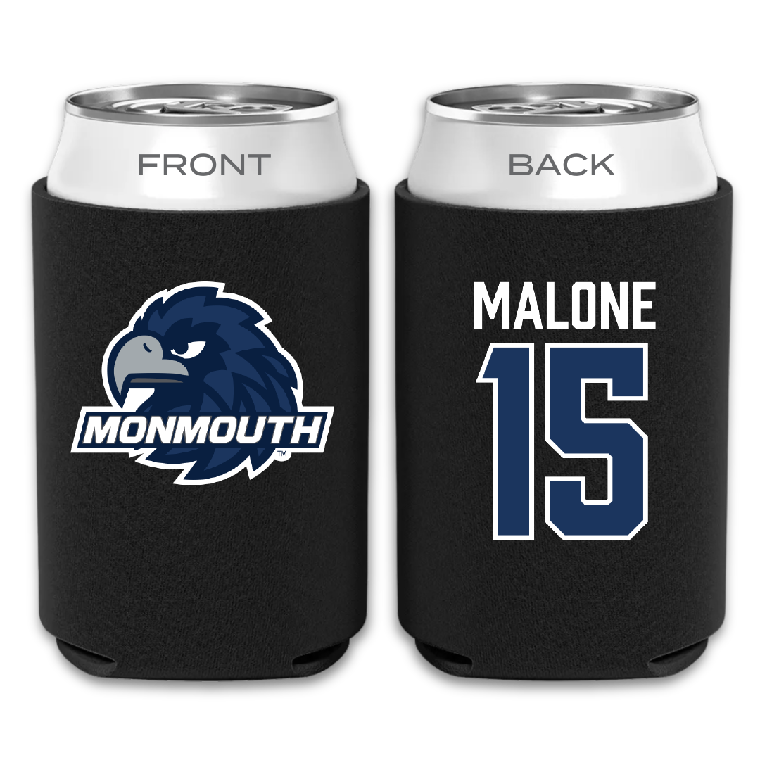 Monmouth University Lacrosse Black Can Cooler - #15 Carter Malone