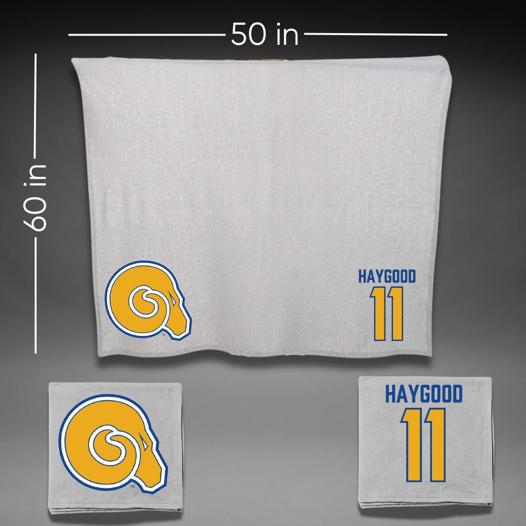 Albany State University Baseball Gray Blanket - #11 Isaiah Haygood
