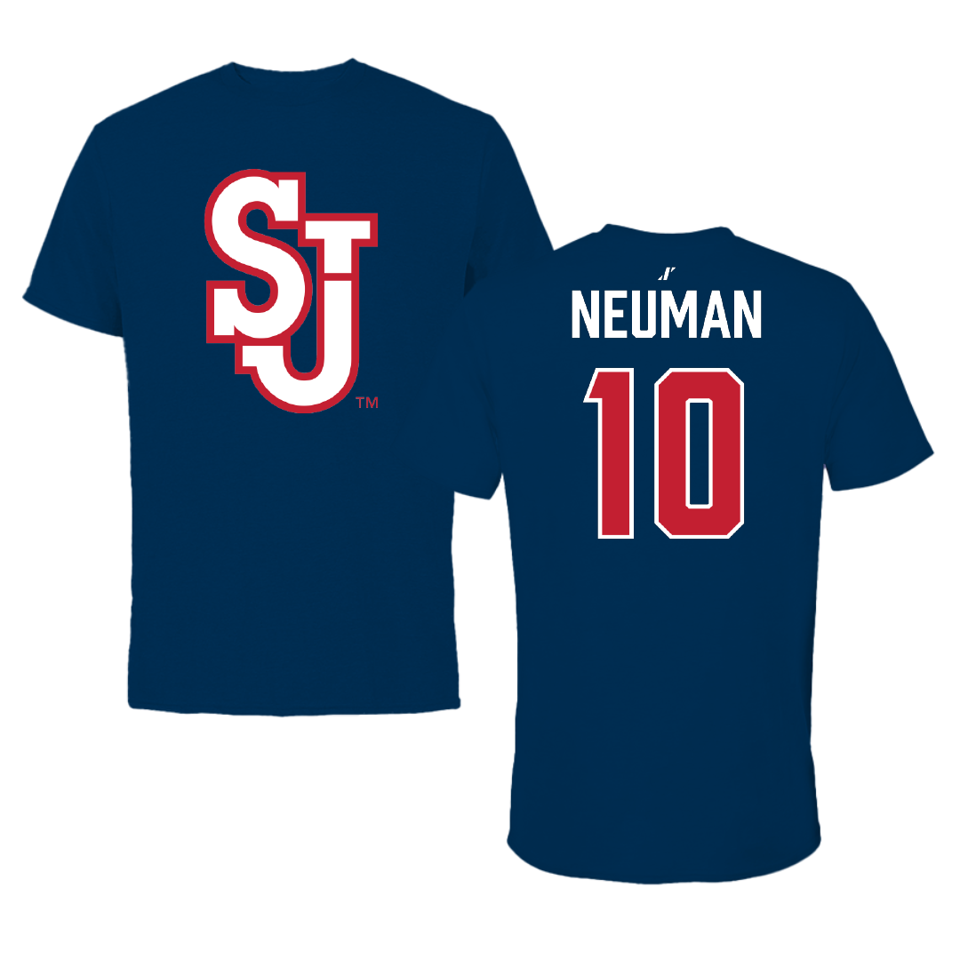 St. John's University (New York) Softball Navy Performance Tee - #10 Avery Neuman