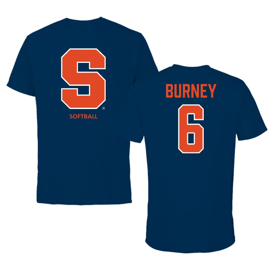 Syracuse University Softball Navy Primary Performance Tee - #6 Jadyn Burney