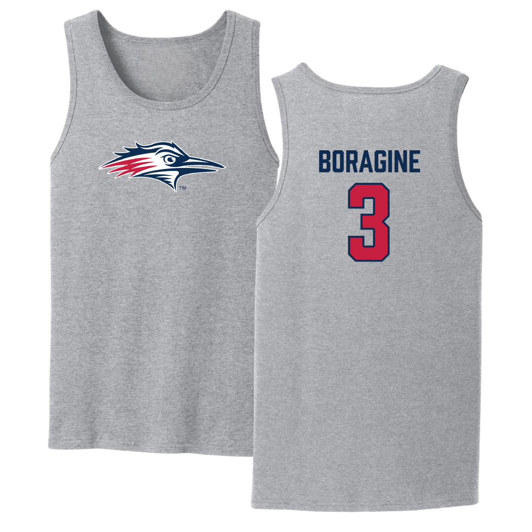 Metropolitan State University of Denver Soccer Sport Gray Tank Top - #3 Natalie Boragine