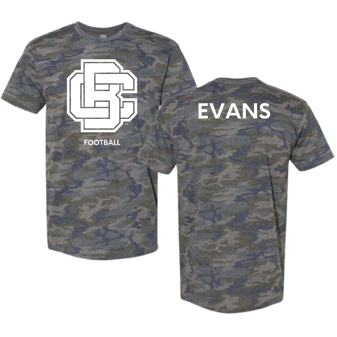 Bethune-Cookman University Football Vintage Camo Tee - Quinton Evans