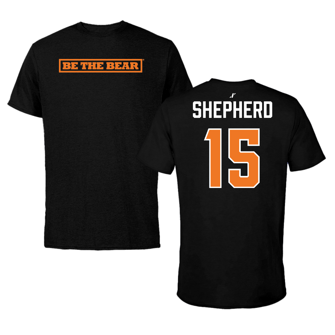 Mercer University Baseball Black Tee - #15 Logan Shepherd