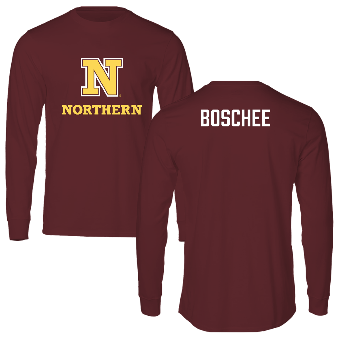 Northern State University TF and XC Maroon Performance Long Sleeve - Jeffery Boschee