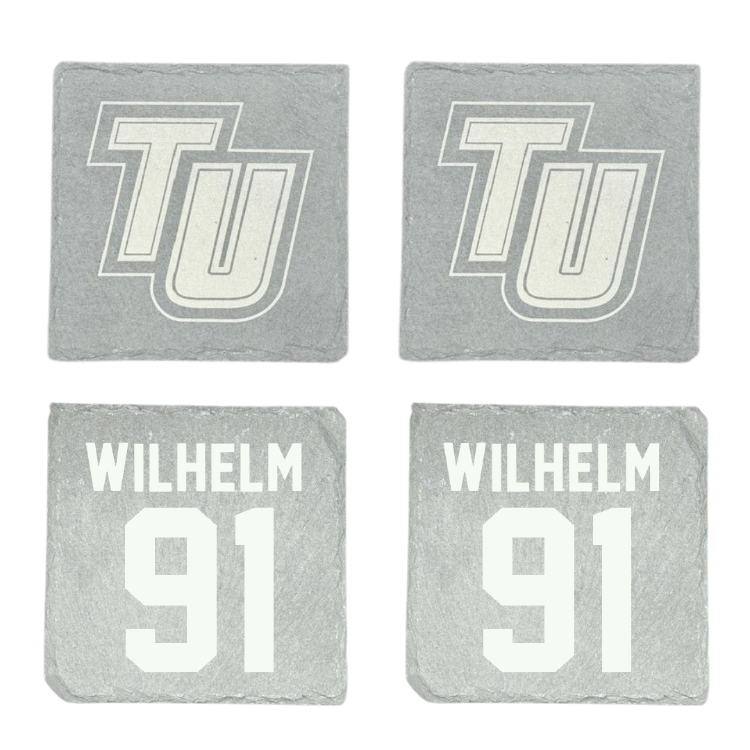 Tusculum University Lacrosse (M) Stone Coaster (4 Pack)  - #91 Tucker Wilhelm