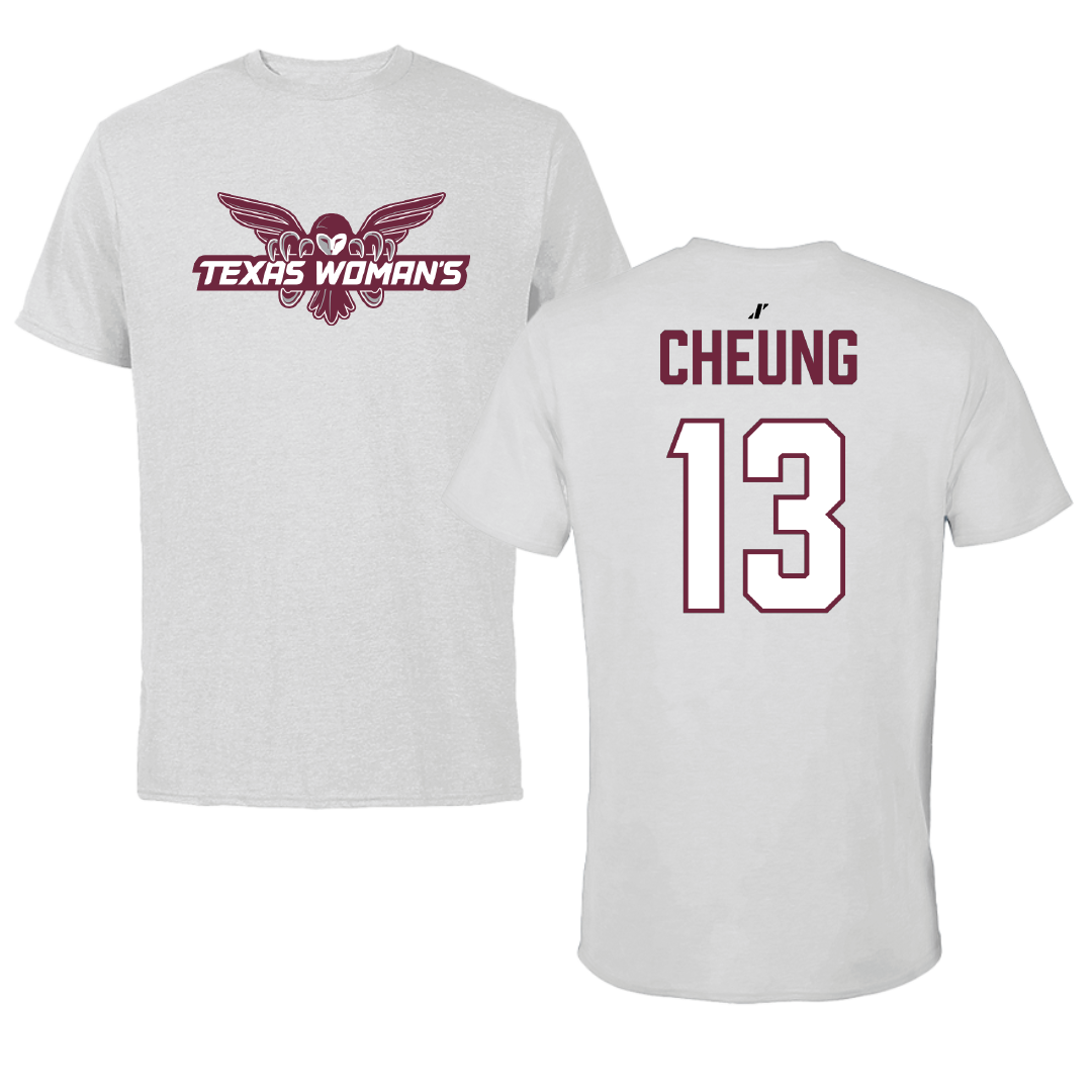 Texas Woman's University STUNT Light Gray Tee - #13 Iris Cheung