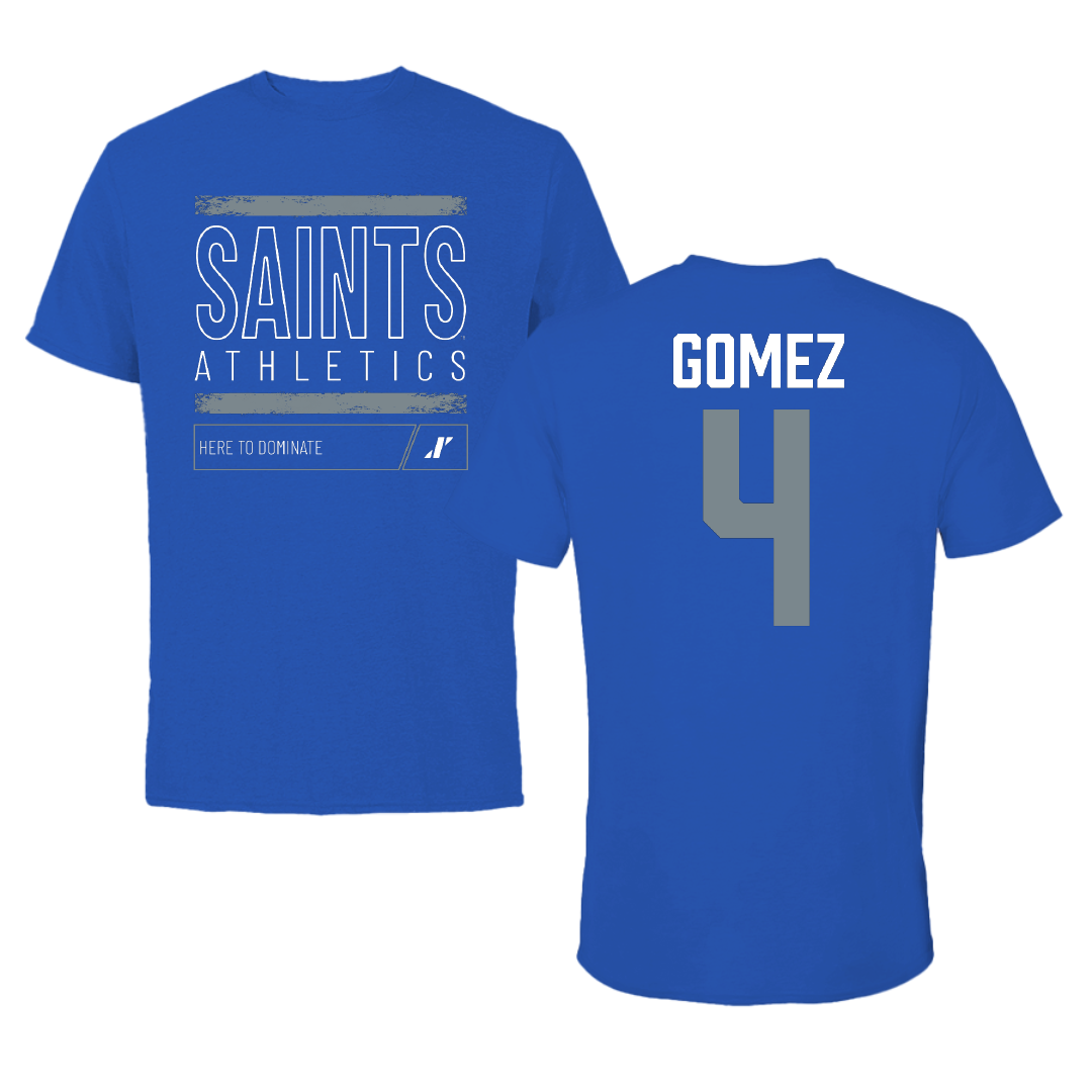 Thomas More University Volleyball Blue Dominate Tee - #4 Ebony Gomez