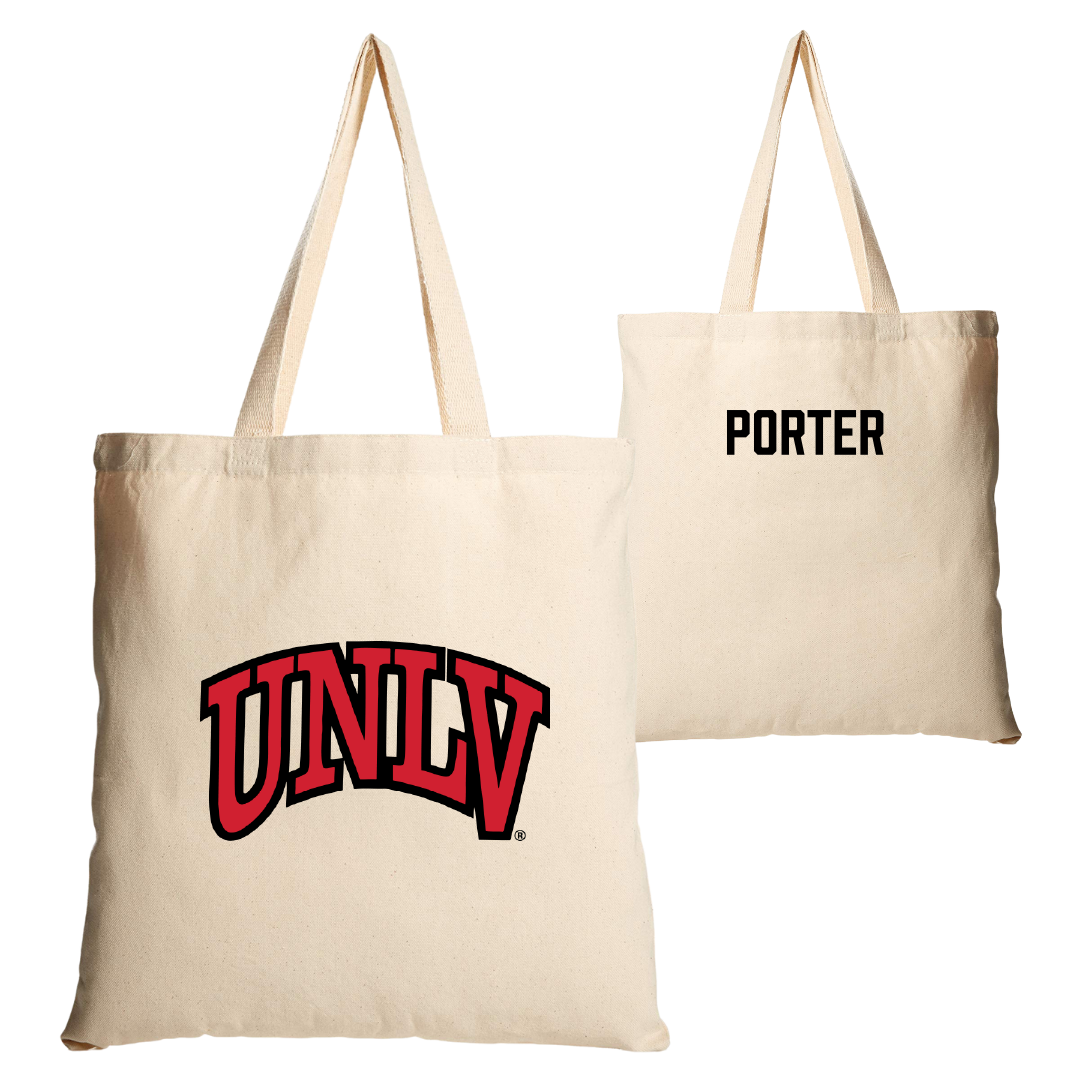 University of Nevada-Las Vegas TF and XC Tan Canvas Tote Bag - Kennedi Porter