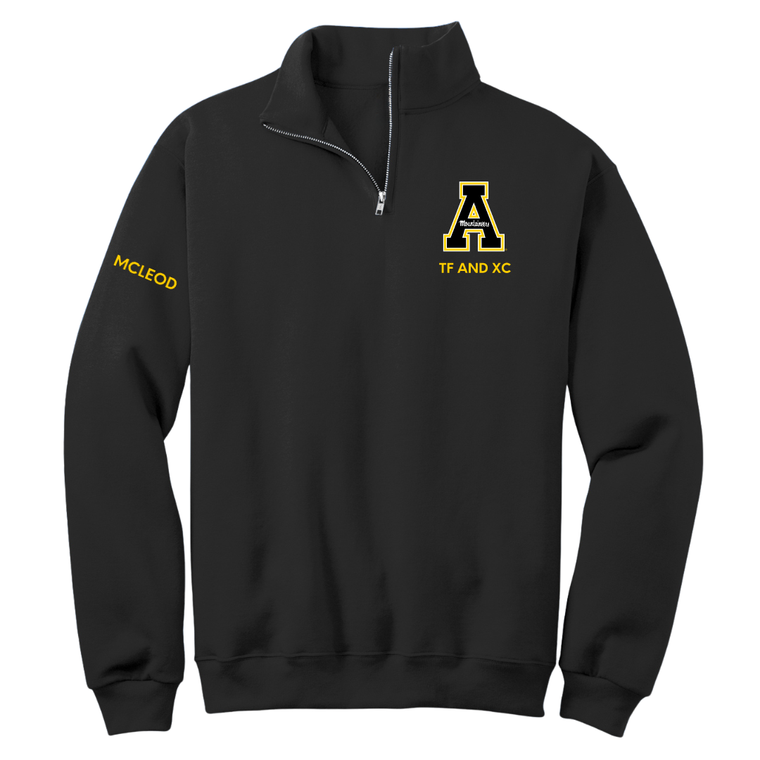 Appalachian State University TF and XC Black Quarter-Zip - Kaitlyn McLeod