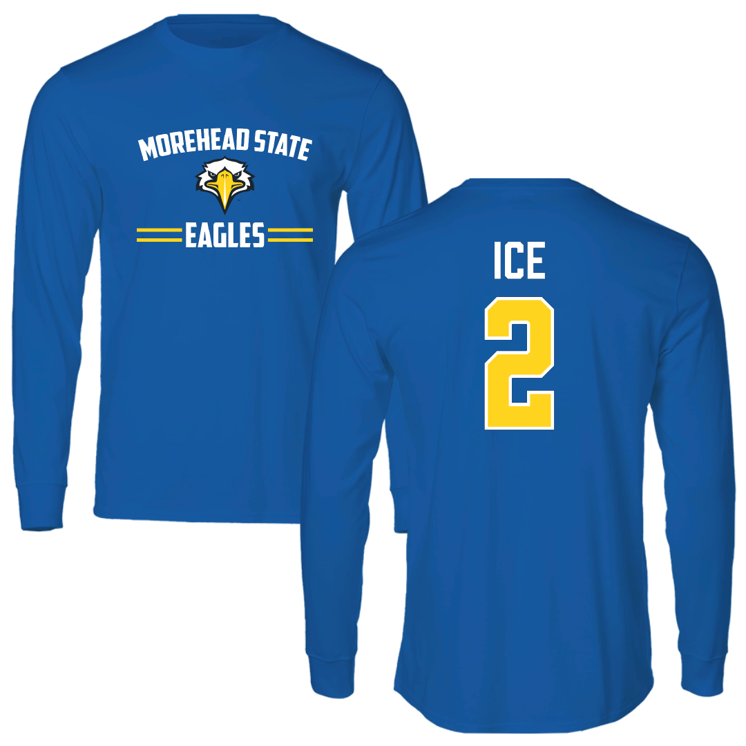 Morehead State University Football Blue General Long Sleeve - #2 Anthony Ice