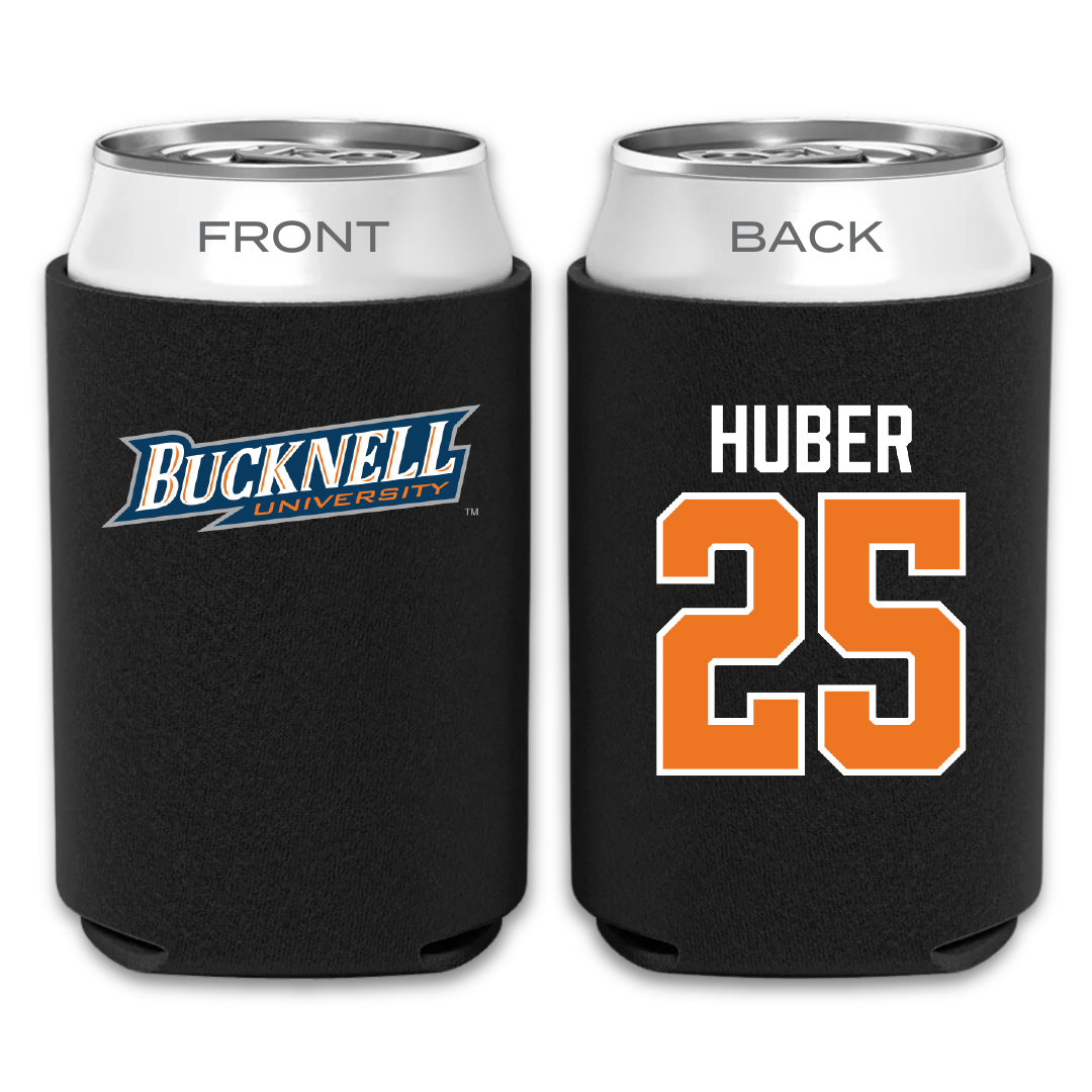 Bucknell University Lacrosse Black Can Cooler - #25 Hans Huber
