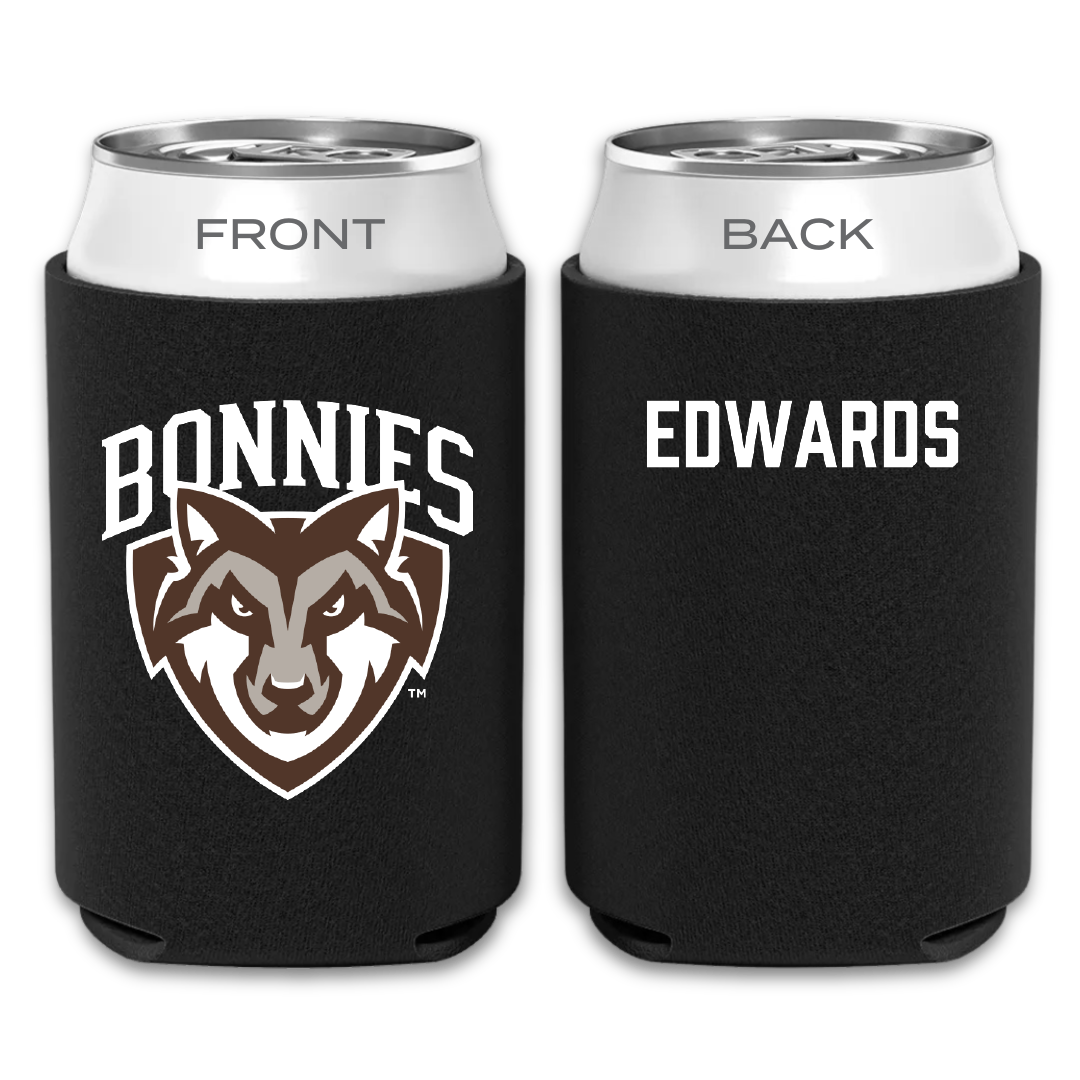 St. Bonaventure University Swimming & Diving Black Can Cooler - Jonathan Edwards