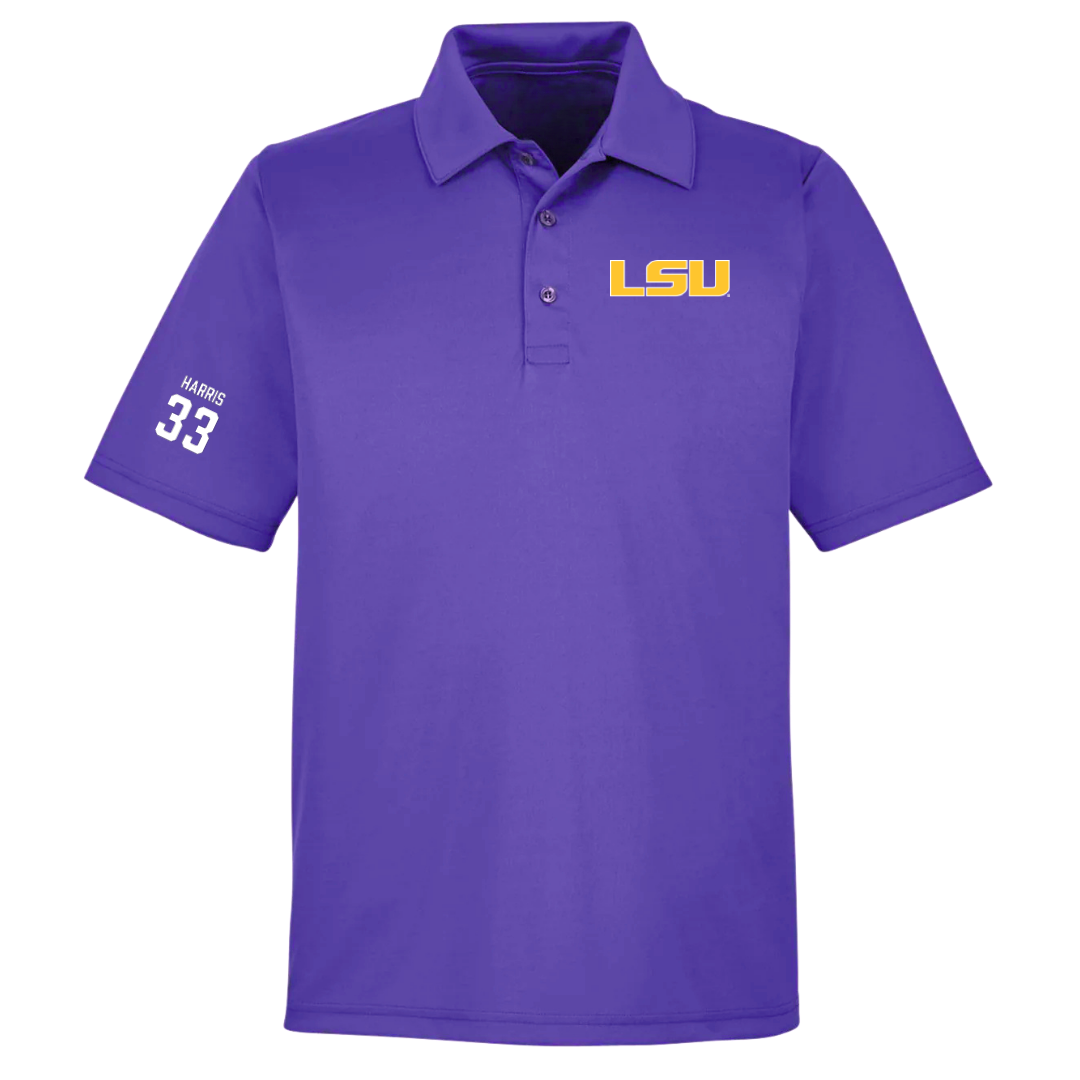 Louisiana State University Softball Purple Polo - #33 Destiny Harris