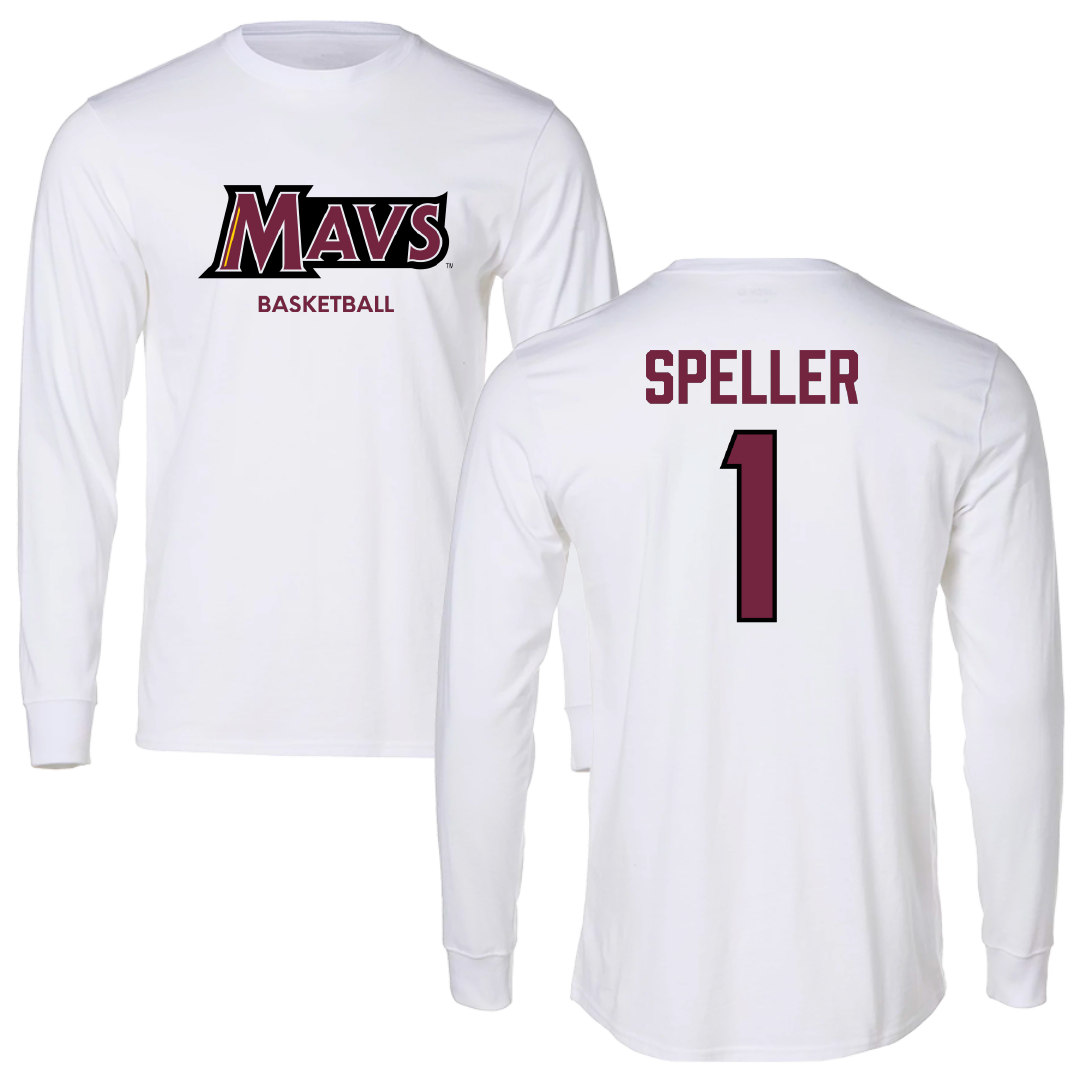 Colorado Mesa University Basketball (M) White Long Sleeve - #1 Christopher Speller