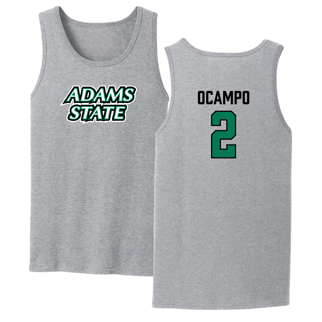 Adams State University Soccer Sport Gray Tank Top - #2 Lauren Ocampo