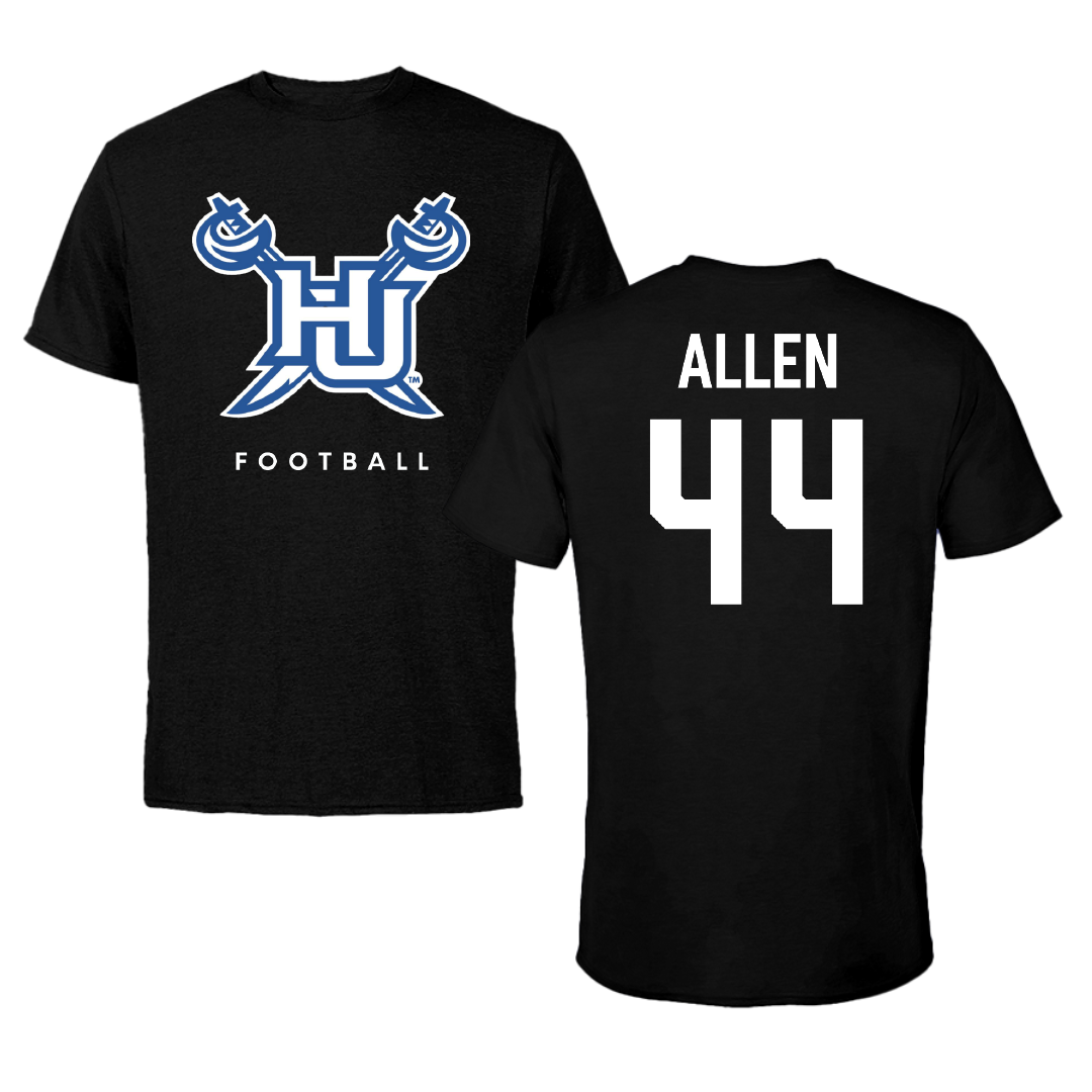 Hampton University Football Black Performance Tee - #44 CJ Allen