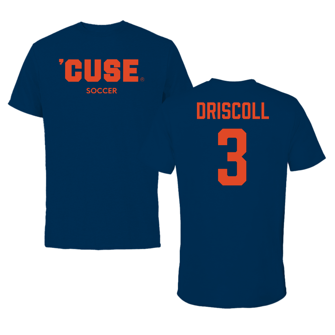 Syracuse University Soccer (W) Navy Tee - #3 Caitlin Driscoll