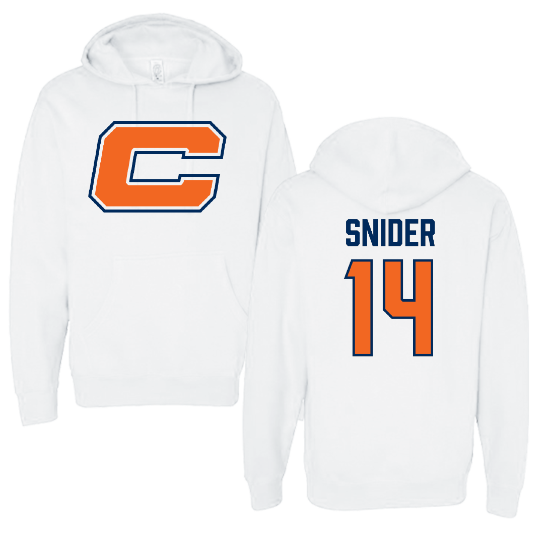 Carroll University Lacrosse (M) White Hoodie - #14 Nolan Snider