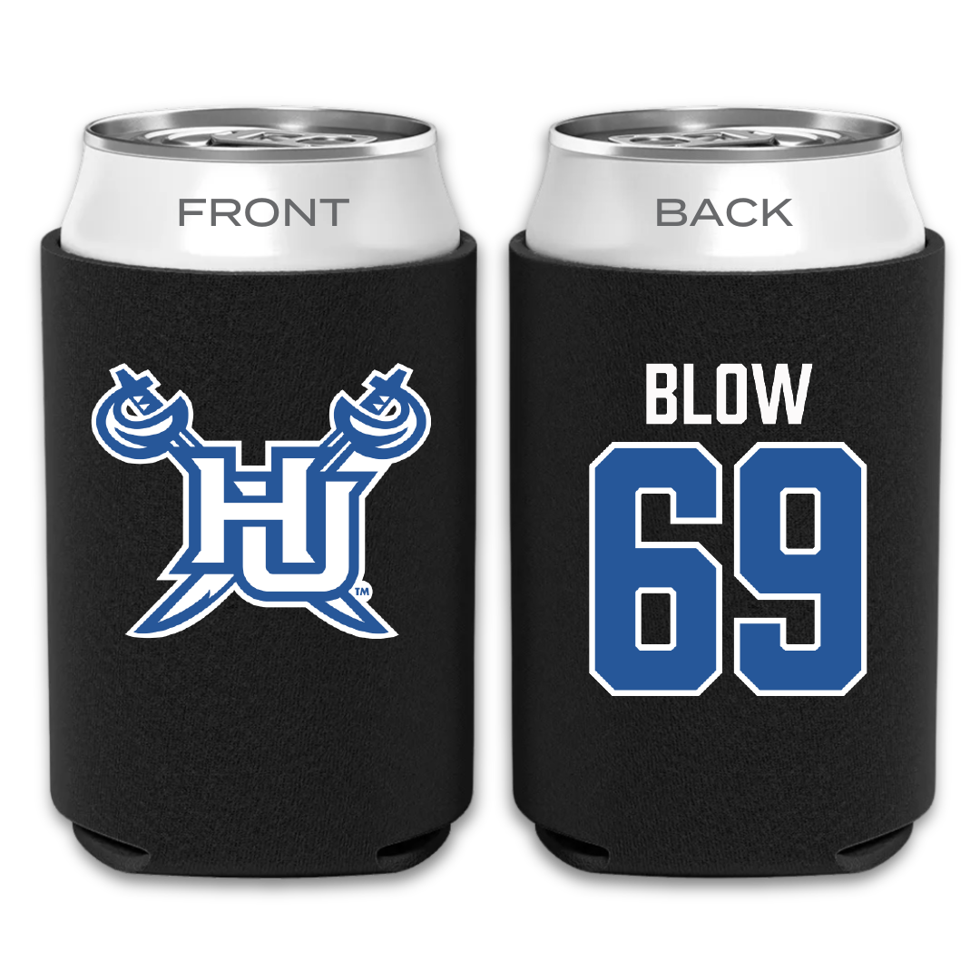 Hampton University Football Black Can Cooler - #69 Elijah Blow
